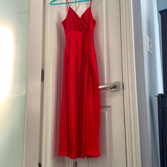 Zara Dresses & Skirts - ZARA Red silk dress